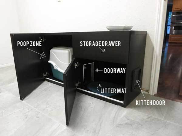 Storage Bench Litter Box