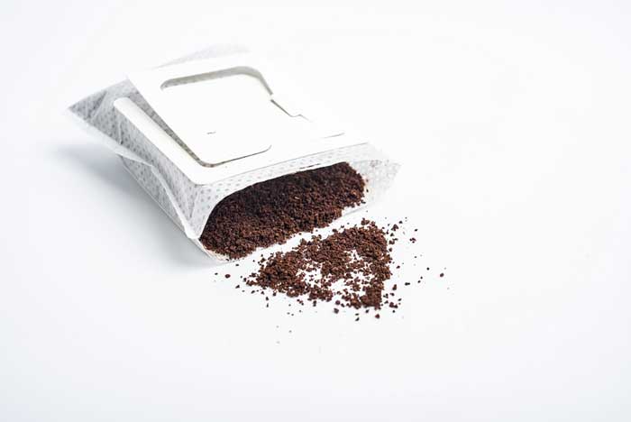 Filter bag coffee ground