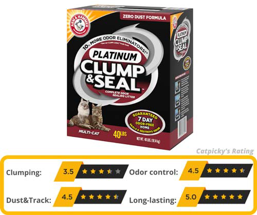 Arm & Hammer Clump & Seal Platinum Cat Litter