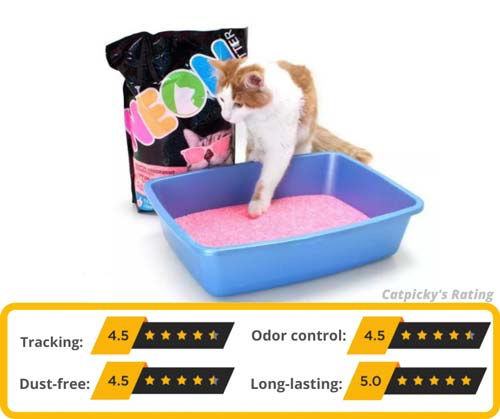 Neon Clumping Silica Gel Cat Litters